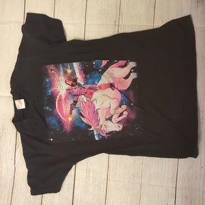 Marvel Deadpool Space Unicorn T-Shirt
